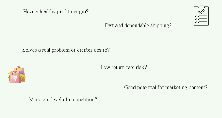 key evaluation to select dropshipping products
