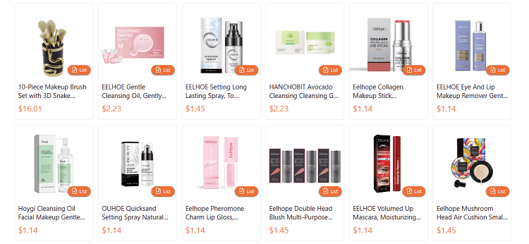 cheap makeup products