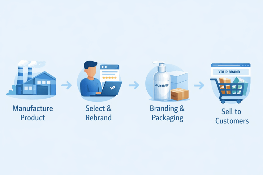white-label products work process