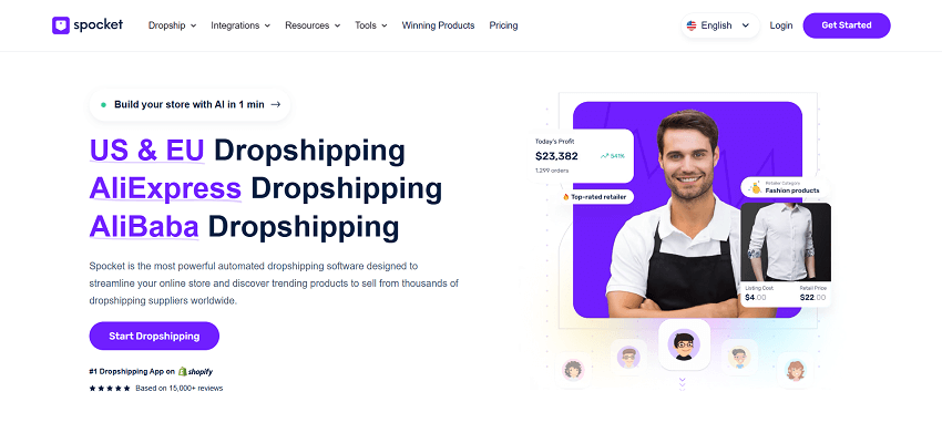 AutoDS alternative Spocket