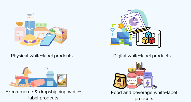 white-label products types and examples