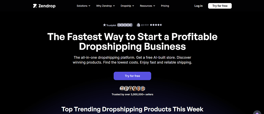best dropshipping platforms Zendrop