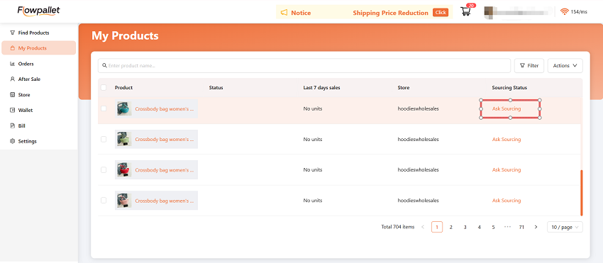 find products to sell on Shopify with Flowpallet