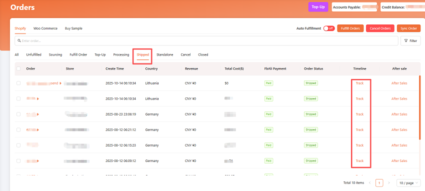 Pick and pack fulfillment with tracking