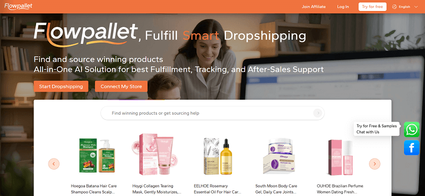Dropshipping is profitable with Flowpallet