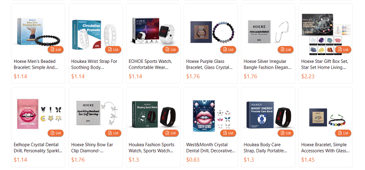 dropship jewerlry items