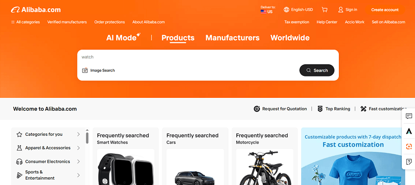 Temu alternative Alibaba