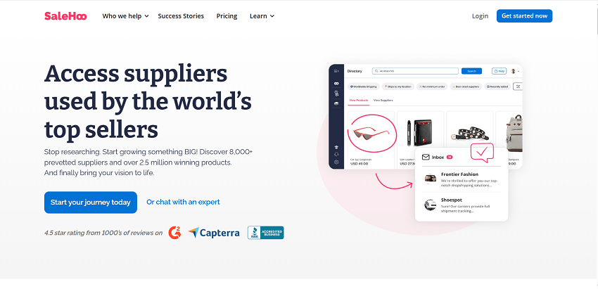dropshipping site SaleHoo