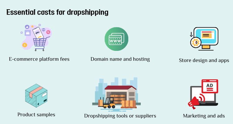 essential costs to start dropshipping