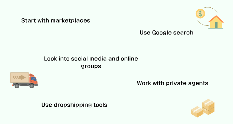steps to find a supplier for dropshipping