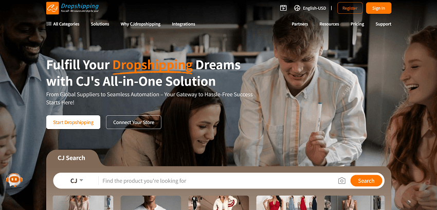 Shopify dropshipping supplier CJdropshipping