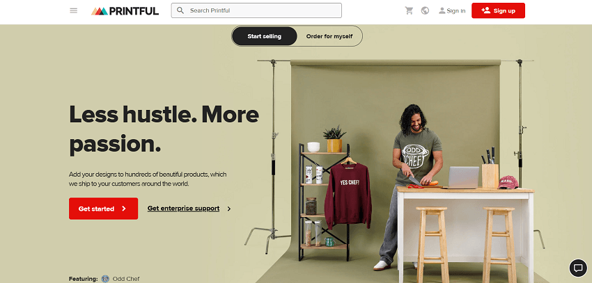 Shopify dropshipping supplier Printful
