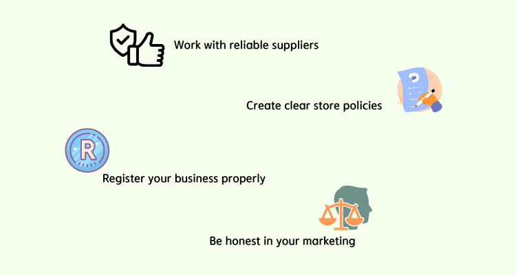 how to run dropshipping legally